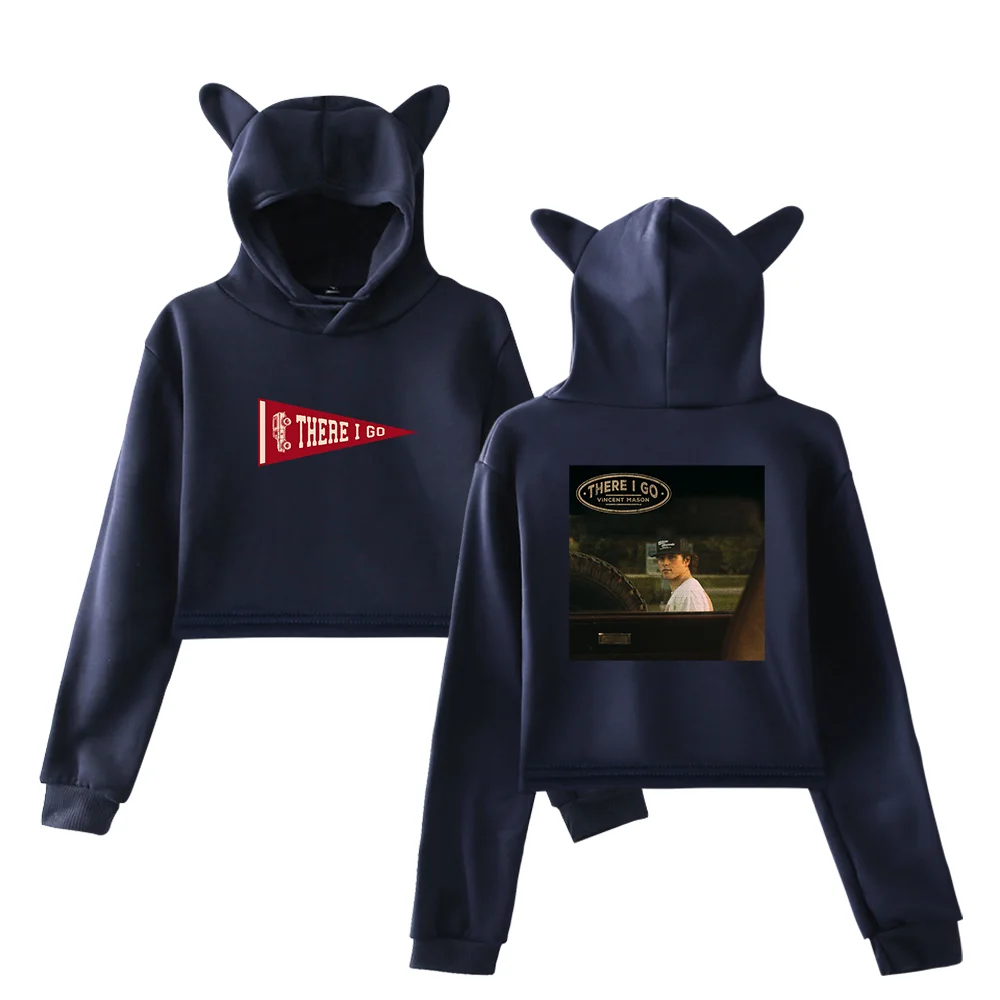 Vincent Mason There I Go Cropped Hoodie